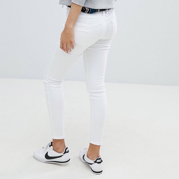 bershka white jeans